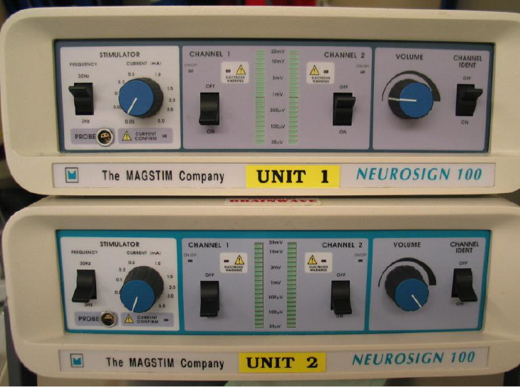 image of Magstim intraoperative nerve stimulators donated by Brainwave